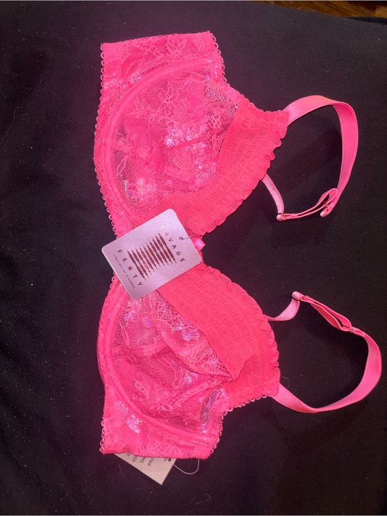 Savage X Fenty Other - Savage X Fenty Hot Pink Lace Underwire Bra